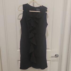Stylish Black Ruffle Dress